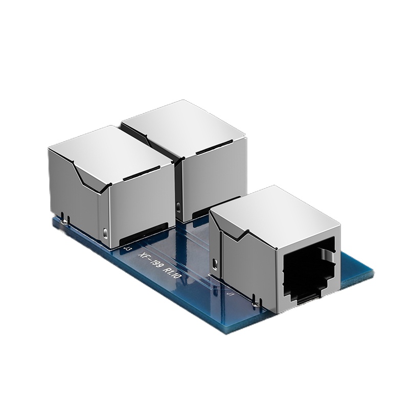 绿联(Ugreen)电话分线器一分二 RJ11对接头 一进二出三通头 电话线延长一拖二转接盒接口 20351