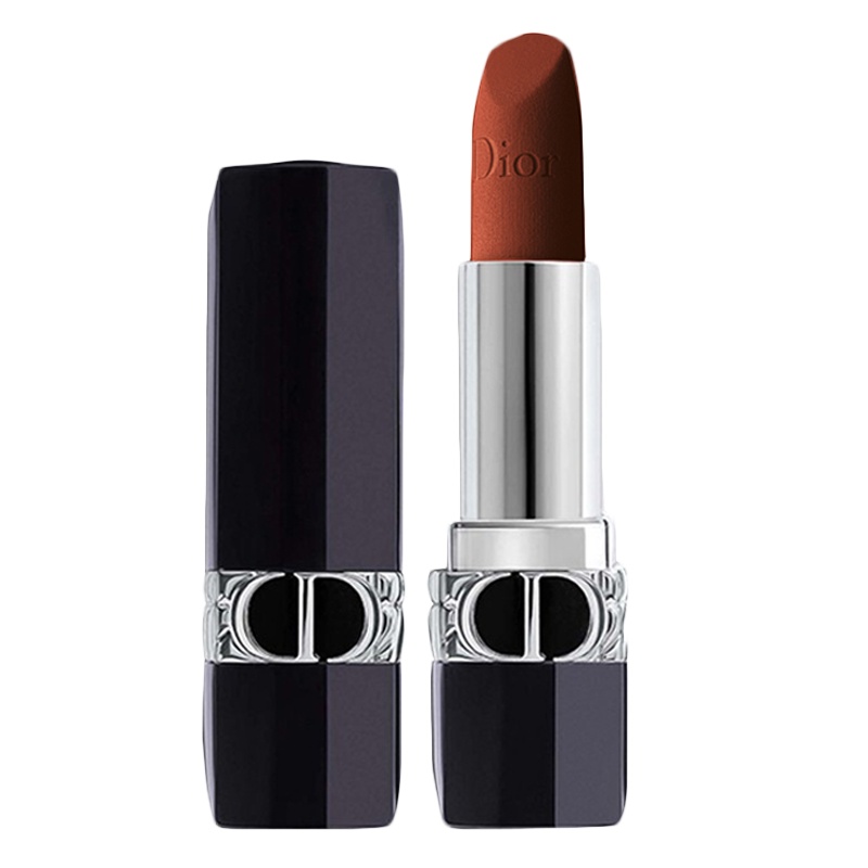 [专柜正品]迪奥(Dior)口红女士唇膏3.5g 烈艳蓝金840#丝绒枫叶砖红