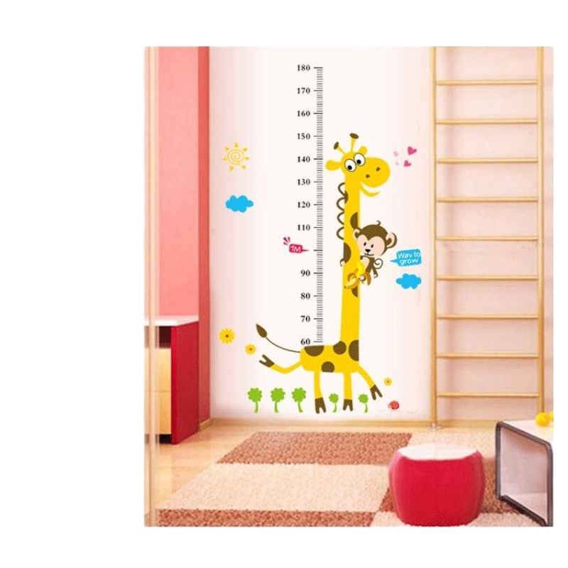 4560二十六个英文字母 儿童房壁纸墙面宝宝装饰墙纸贴画墙贴自粘身高贴量身高贴纸可移除