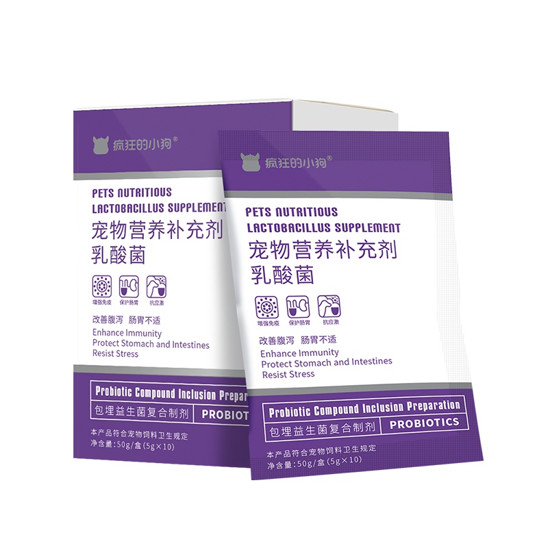疯狂的小狗 宠物营养补充剂乳酸菌5gx10袋