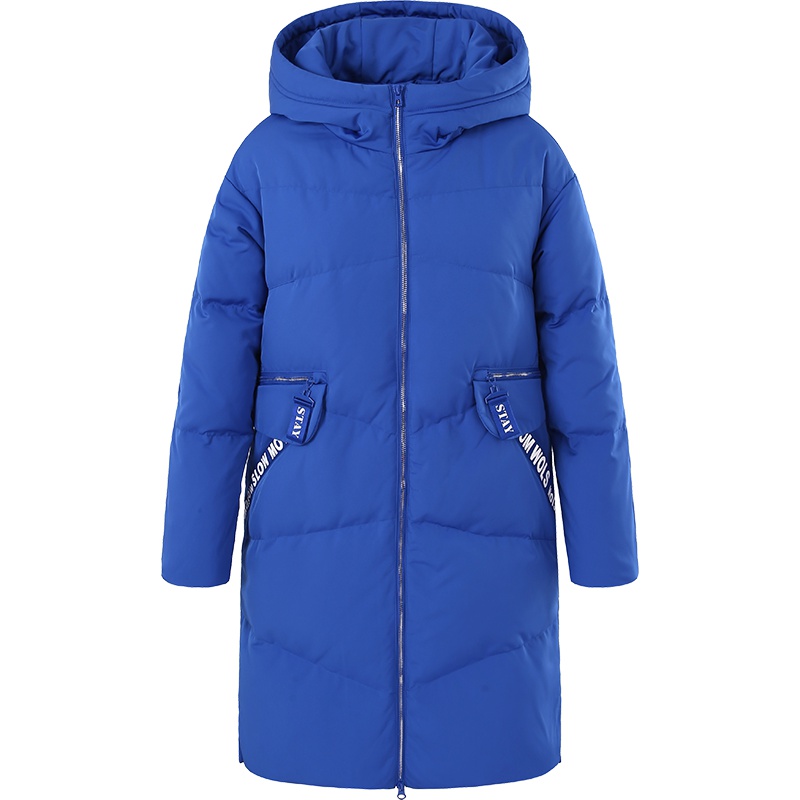 ERAL/艾莱依羽绒服女中长款2018冬季新款韩版修身外套