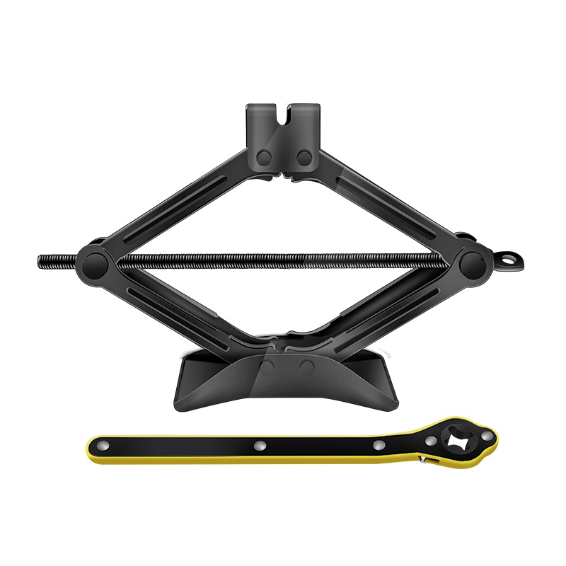 巨木汽车千斤顶手摇省力便携式小汽车轿车三轮车黑色1T千斤顶