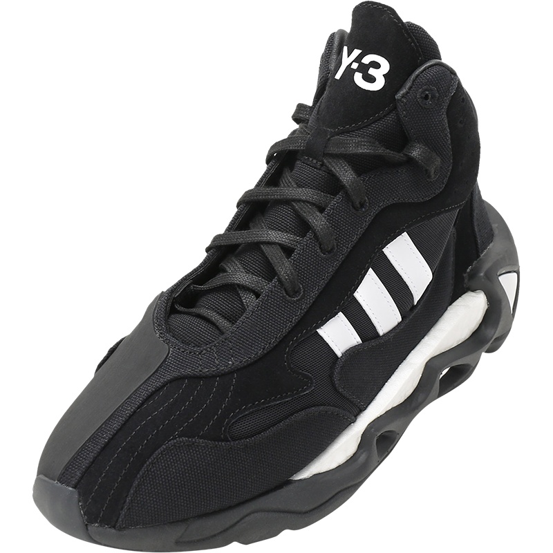 Y-3 男女同款织物配皮系带休闲运动鞋 FX1329