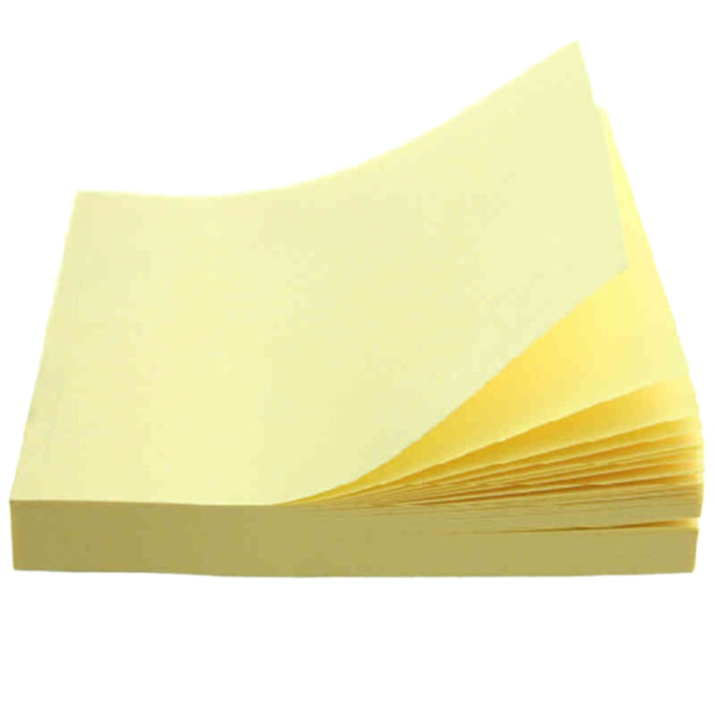 得力*7733-百事贴76*76mm(淡黄) 整盒小包装 (1*12)