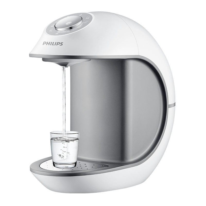 飞利浦月牙泉饮水机 家用即热饮水吧 台上式速热C型机 ADD4804 白色