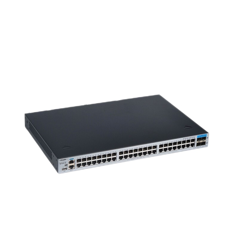 锐捷(Ruijie)三层网管千兆交换机48光口 核心交换机 RG-S5750C-48SFP4XS-H