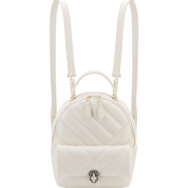 【预定】BVLGARI宝格丽 Serpenti Cabochon经典蛇头双肩包288736