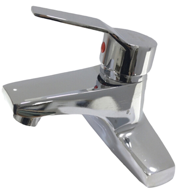 新港泉（xingangquan）新港泉立新 洗手盆混水龙头 铝合金双联立式冷热水 单把双孔雅思二联两脚脸盆龙头 60