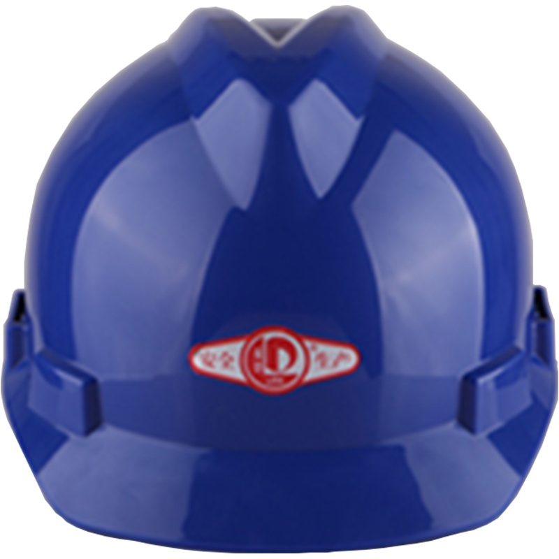 安全帽V型HA高强度安全帽防砸抗冲击工地施工电力监理劳保头盔 蓝色