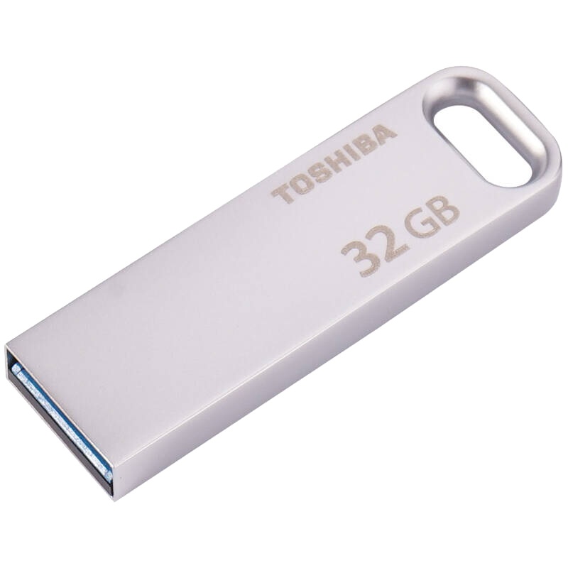 【免邮】东芝（TOSHIBA） U盘32GB 随闪U363 金属高速USB3.0银色优盘
