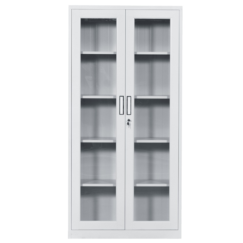 巨高办公家具通双节上下铁门四门对开档案柜