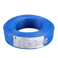 金龙羽 ZC-BVR4平方 单芯多股软线阻燃100米蓝色零线