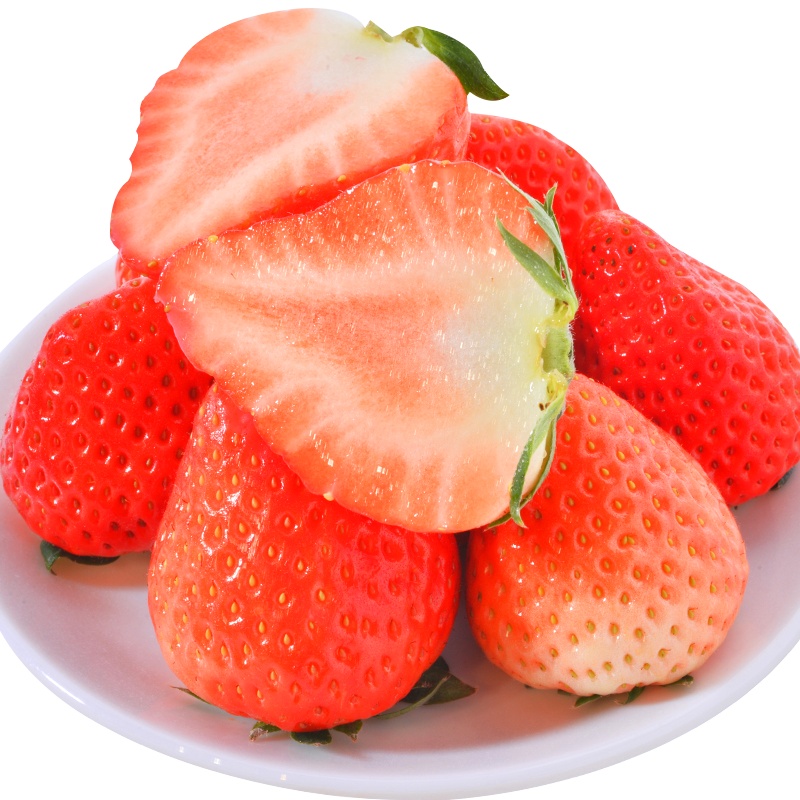 安徽红颜草莓1斤装 单果25g起 牛奶草莓 孕妇水果 香甜多汁当季新鲜顺丰快递