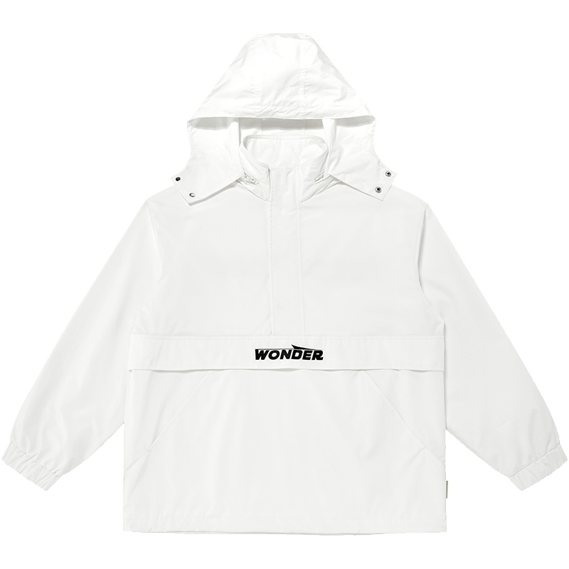 太平鸟男装春季男士夹克衫印花茄克可收纳帽子宽松外套潮流夹克