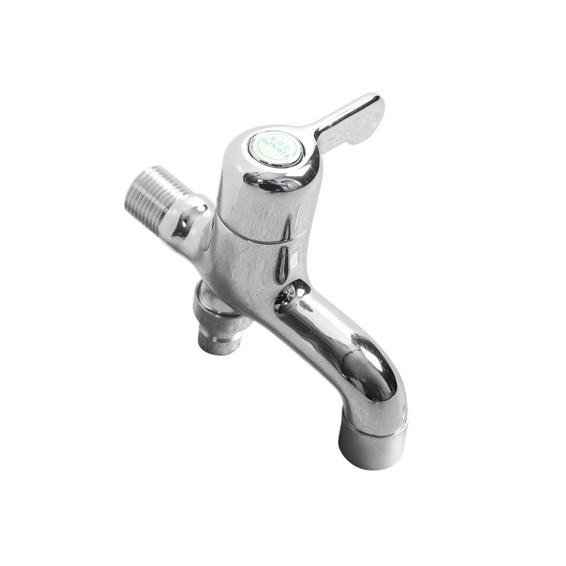 法恩莎FAENZA一体铸造镀铬精铜耐用防腐防锈双档出水陶瓷阀芯电镀4分洗衣机小水咀龙头FS306C