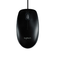 罗技M100r 有线鼠标 大手鼠标 商务办公鼠标 家用对称鼠标 黑色