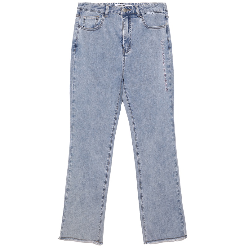 Paul Frank/大嘴猴 夏季复古牛仔裤女休闲百搭时尚喇叭裤 PFCPT212093W