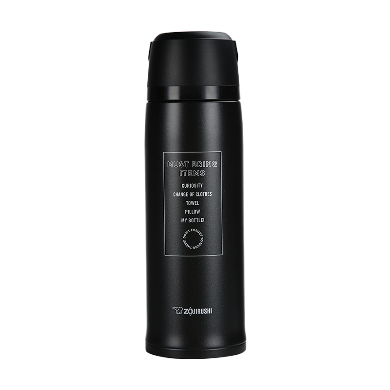 象印(ZO JIRUSHI)保温杯 SJ-JS10进口直身杯真空不锈钢水壶男女士便携大容量旅行壶1.03L 黑色