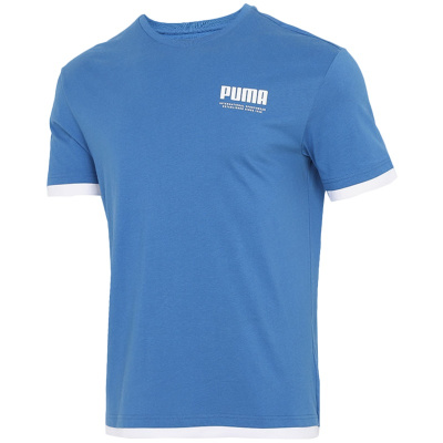 PUMA彪马 新款男子休闲印花圆领短袖T恤SUMMER COURT Elevated Tee 84586213