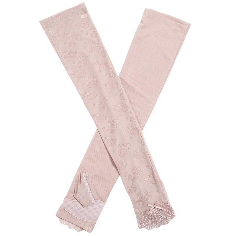 上海故事夏天防晒手套女骑车开车蕾丝手袖长款冰袖冰丝护臂袖子套