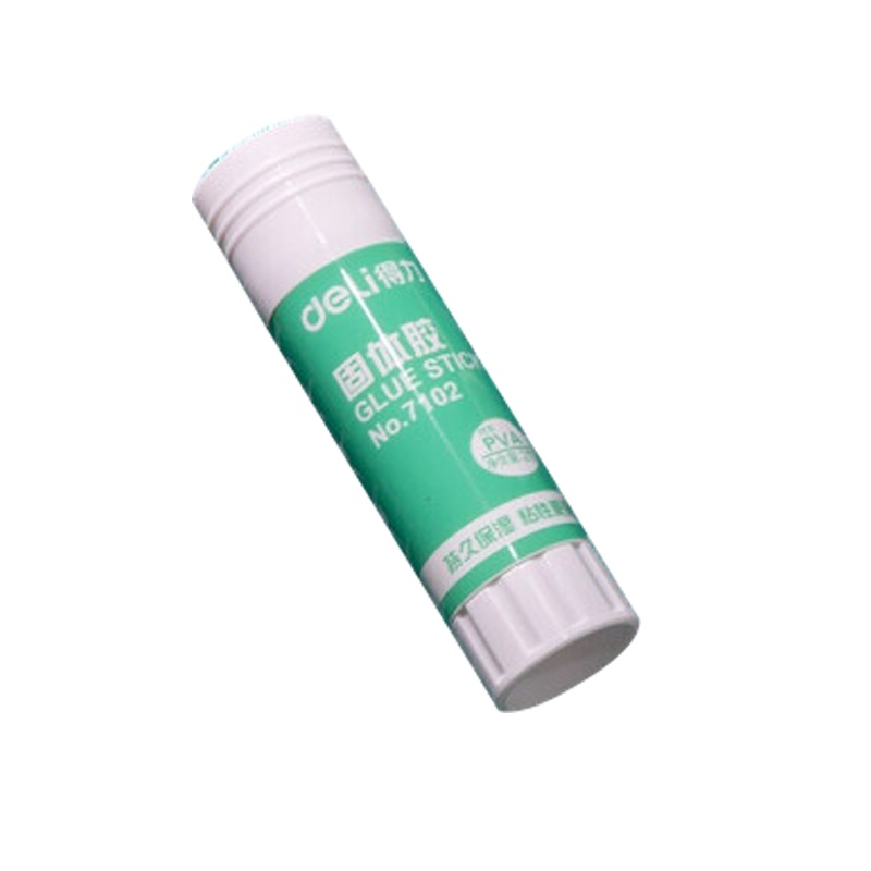 得力7102 固体胶 高粘度PVA强力固体胶棒 无甲醛配方 财务办公 21g/12支装