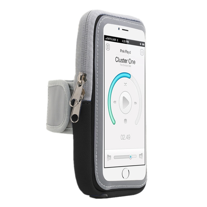 VIPin 手机保护套 视窗触摸屏手机臂包多功能户外骑行健身跑步运动臂包通用苹果小米华为三星oppo vivo 黑色