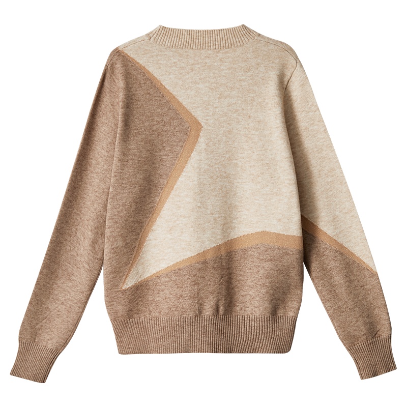 OSA欧莎慵懒风复古套头毛衣女秋冬2021年新款内搭针织衫打底上衣