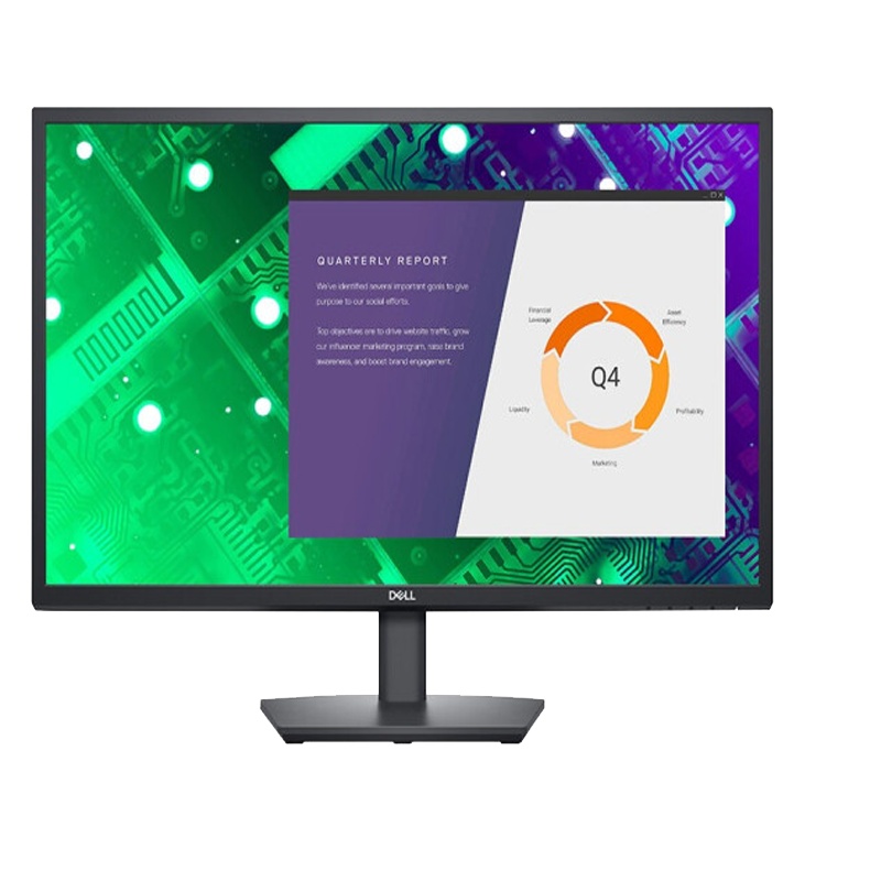 戴尔（DELL） E2722HS 27 英寸 FHD 显示器高度可调节、内置扬声器、配备 HDMI