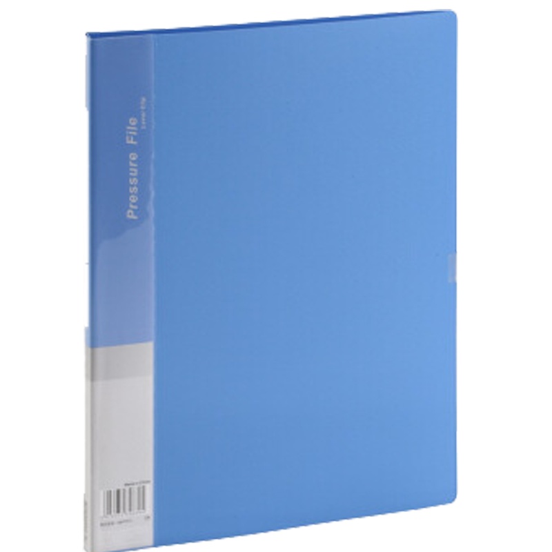 齐心(Comix) 单强力夹+插页 A4文件夹 资料夹 蓝色 AB600A