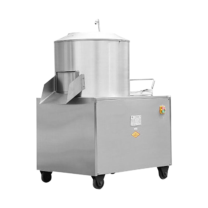 乐创 lecon 商用450型不锈钢土豆脱皮机毛芋马铃薯土豆去皮机 LC-J-TP450