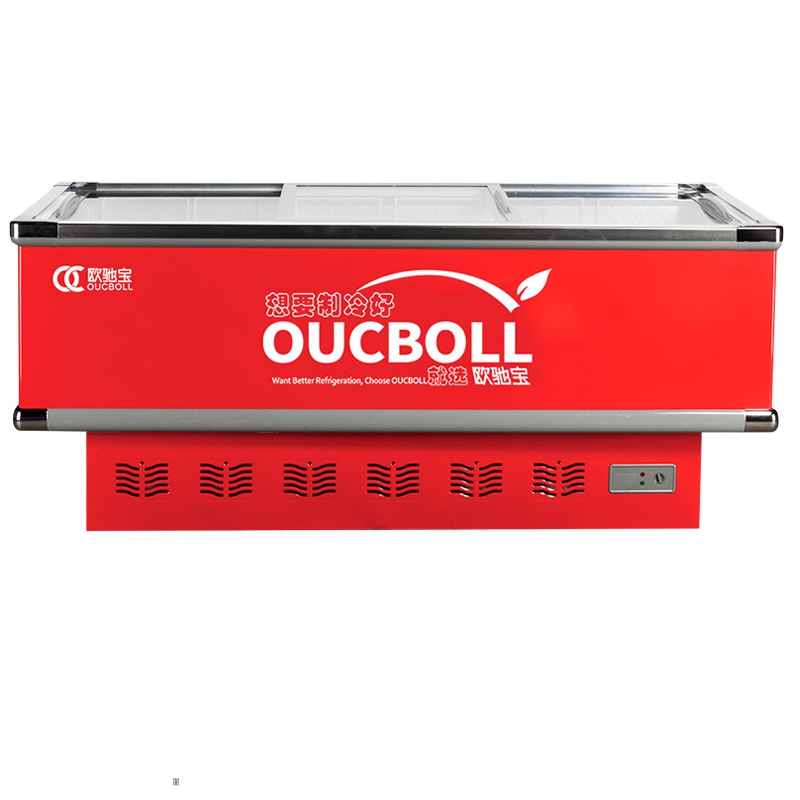 欧驰宝(OUCBOLL)968升卧室岛柜商用顶开玻璃门展示柜SD/SC-968