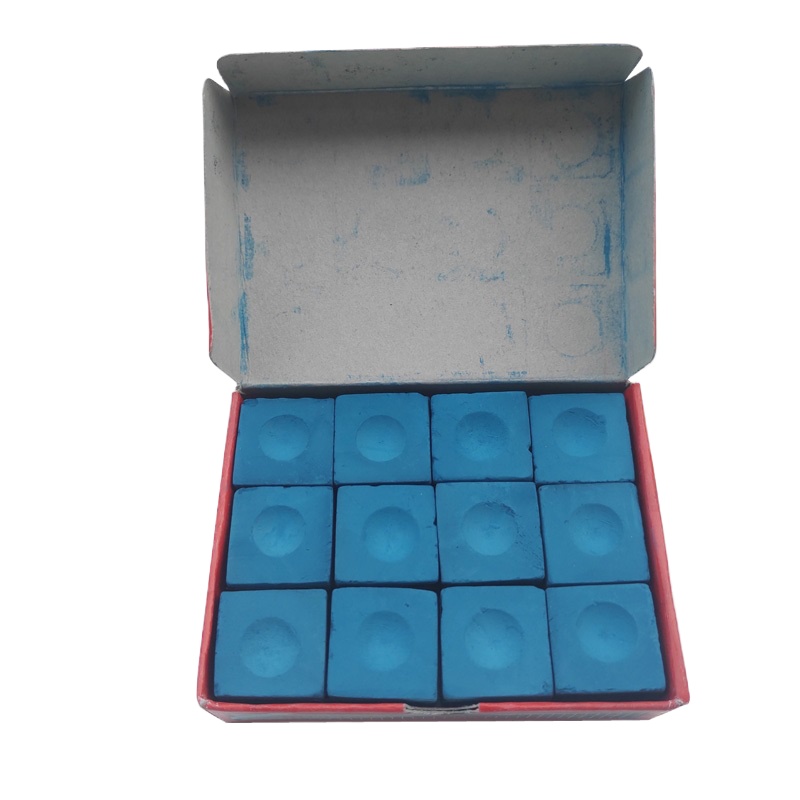 会军 巧克粉蓝色油性擦粉 台球杆枪粉