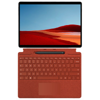 [原装波比红键盘+笔]微软(Microsoft)Surface ProX SQ2增强版 13英寸二合一平板电脑笔记本2.8K高色域4G LTE版 典雅黑/亮铂金 16G+256G