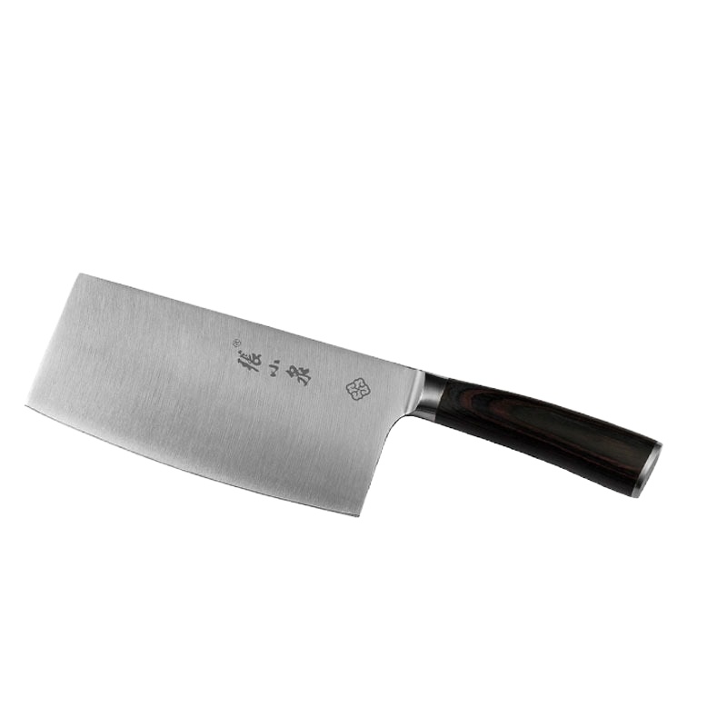 张小泉 咖啡彩木切片刀D11102300不锈钢刀具厨房木柄菜刀厨刀