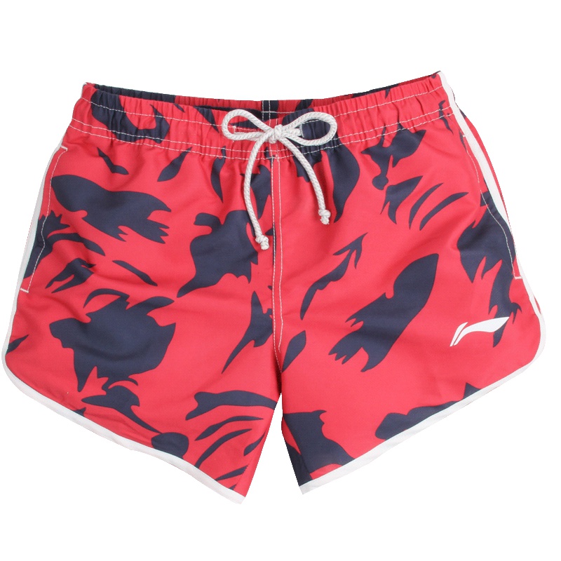 李宁宽松沙滩裤女款速干五分裤014