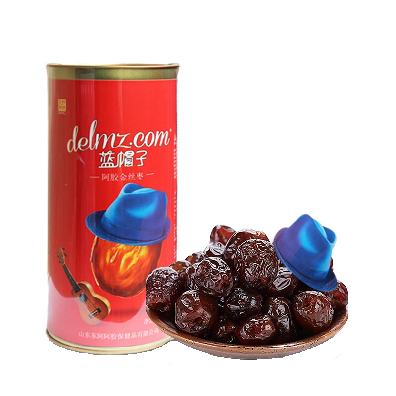 东阿阿胶(DEEJ) 蓝帽子即食阿胶金丝枣 280g无核阿胶金丝枣