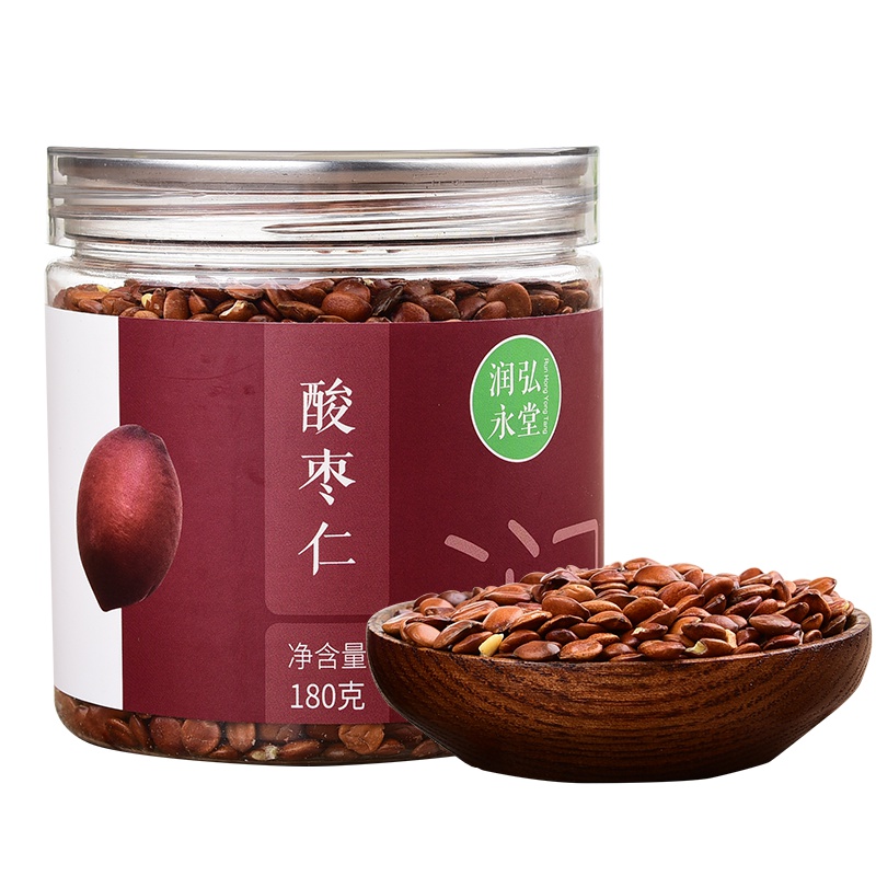 润弘永堂 酸枣仁茶180克/罐 炒制酸枣仁 睡眠茶 养生茶汤