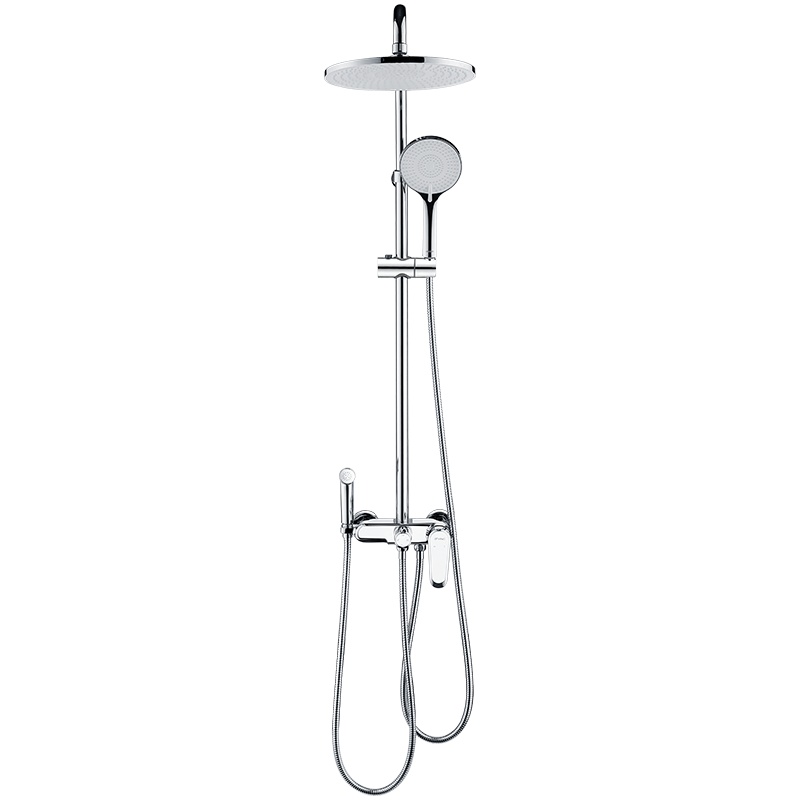 鹰卫浴挂墙式全铜淋浴花洒套装全铜加厚龙头卫浴不锈钢淋浴花洒可旋转带升降花洒套装多出水