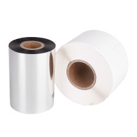 得力11916铜版标签纸60*40(白)(1000张/卷)*1+得力81502蜡基碳带(黑)*1(一组装)可定制