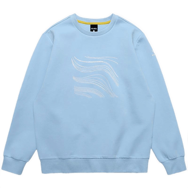 KELME卡尔美2020秋冬新款运动休闲卫衣男圆领商务时尚厚款套头衫