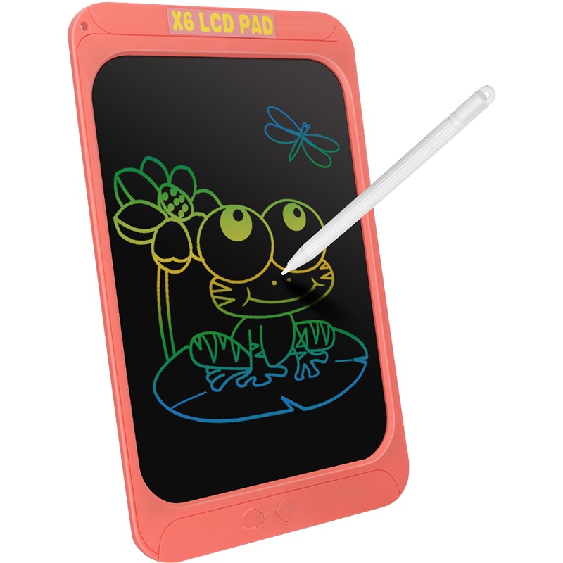 勾勾手(gougoushou)儿童益智玩具液晶智能手写板画板彩色画画写字板早教 12.5英寸彩色板[鲑鱼粉]