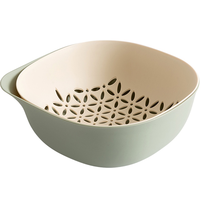 优勤洗菜篮双层塑料果蔬篮厨房家用沥水篮创意水果盘洗菜盆神器客厅