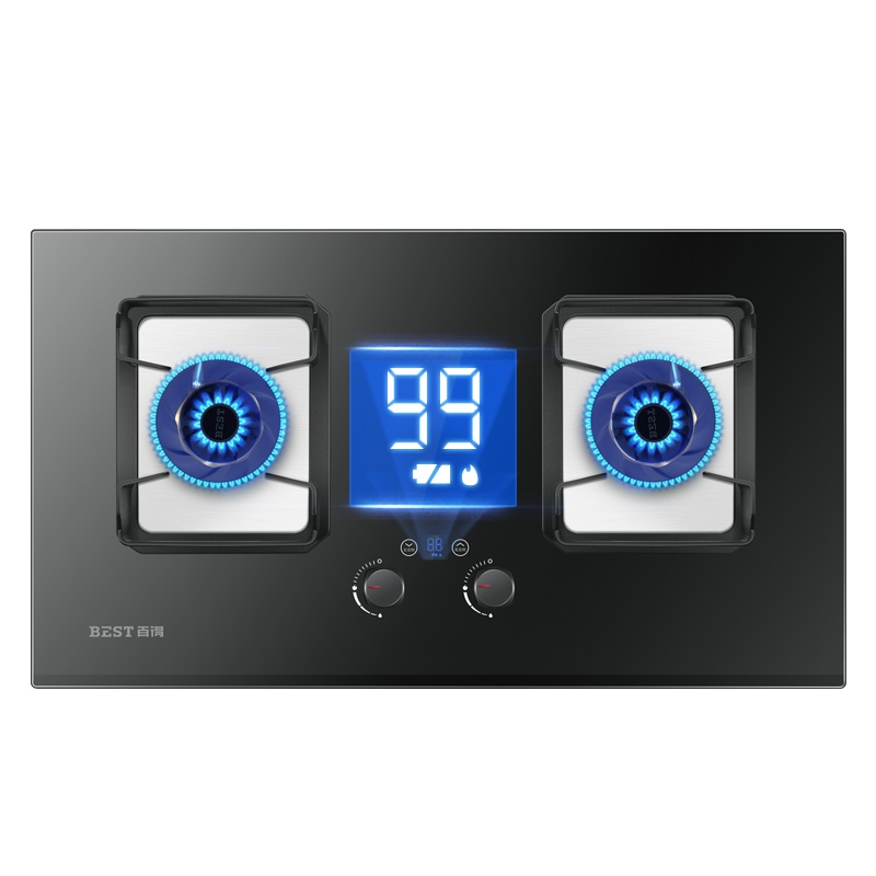 华帝百得(BEST)燃气灶煤气灶双灶嵌入式灶具台嵌两用钢化玻璃猛火炉灶台式灶台炉具双眼灶煤气炉天然气DZ50B