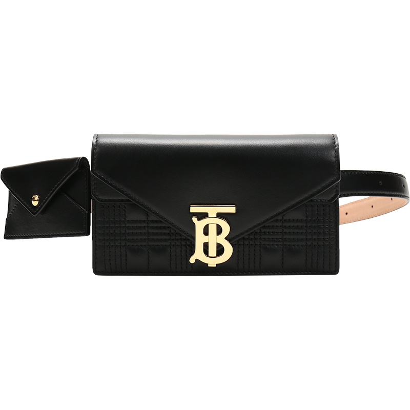 BURBERRY 博柏利 女士羊皮TB专属标识绗缝腰包信封手拿包 80274761