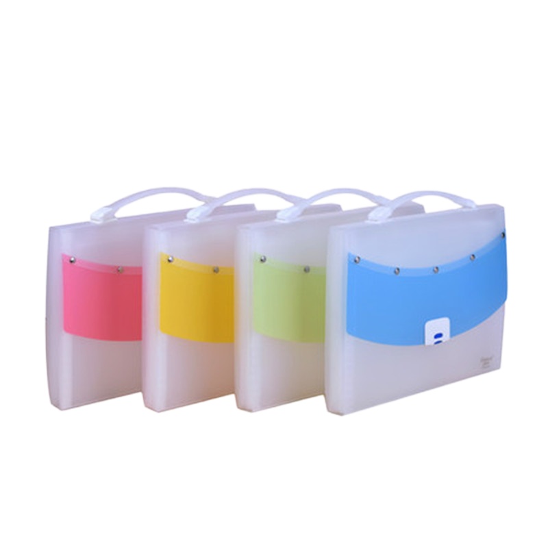 百利文风琴包彩色手提包13层资料册票据包资料收纳袋424T