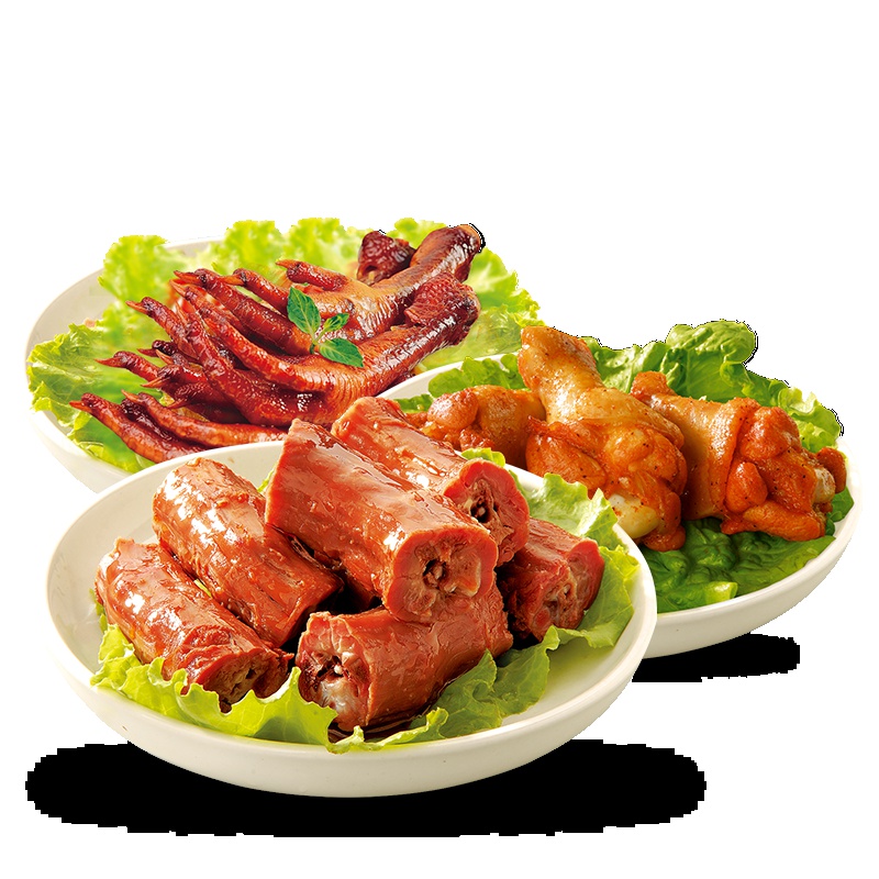 姚太太 卤味小食 肉类组合400g(休闲零食)