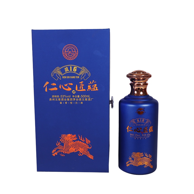 仁心匠蕴贵州五星集团仁心匠蕴 53度500ml酱香型16年老酒*1瓶装