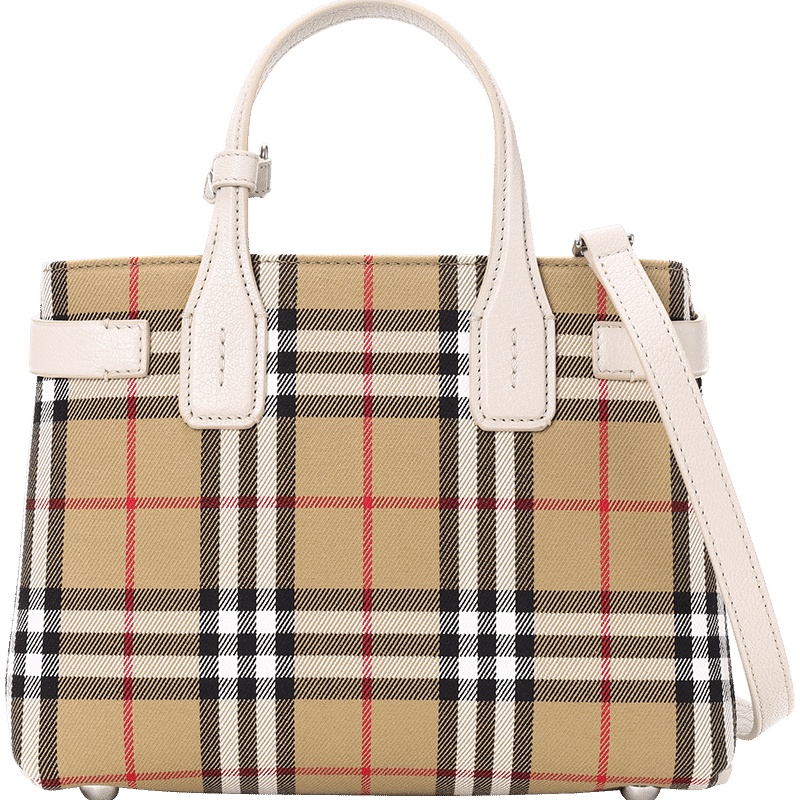 预订 BURBERRY Banner 经典格纹 手提 斜挎包