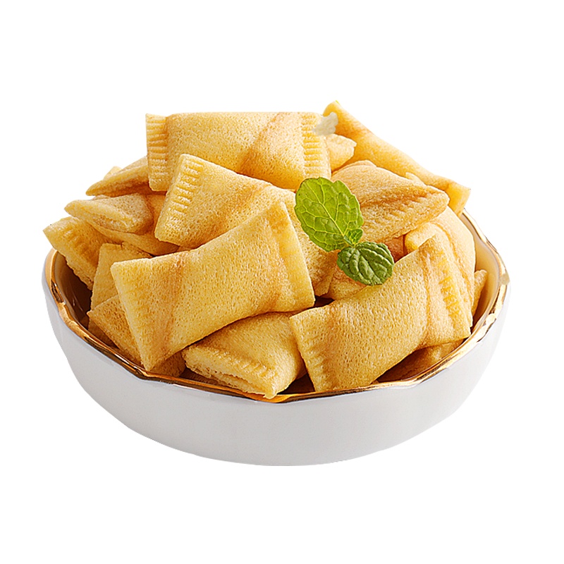 旺森椰奶小酥心280g/箱夹心小蛋卷曲奇饼干休闲零食