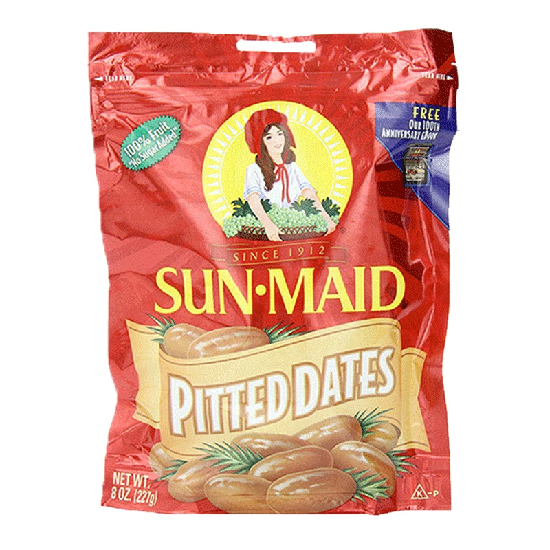 [甜蜜不带核]阳光少女(Sun-Maid)加州去核椰枣蜜饯 227g/袋 进口果脯蜜饯 枣类制品 美国进口